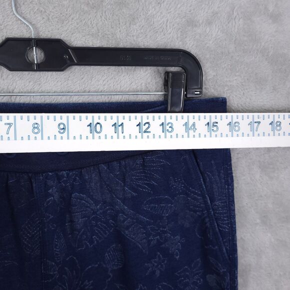 Tommy Bahama Indi Floral Sweatsuit Indigo Pullover Jacket Large & Jogger Small - Picture 15 of 16